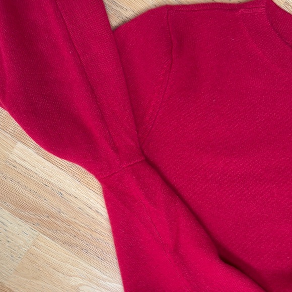 Talbots Audrey Red Cashmere Crewneck Sweater Medium - Picture 6 of 8